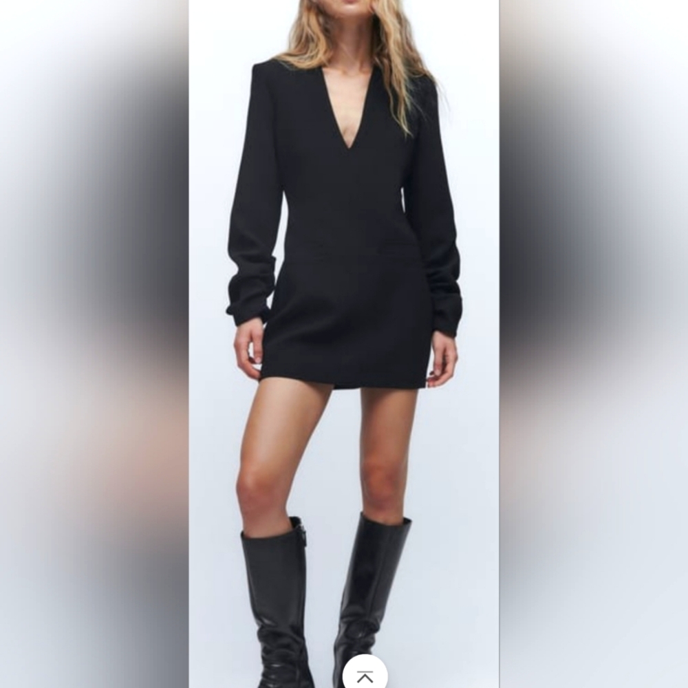 Zara Black Mini Dress Size XL